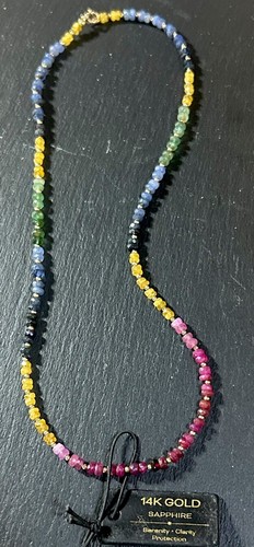 Genuine sapphire 14k gold - genuine,
